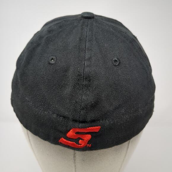 Snap-On Fittes Baseball Cap Black One Size Adjustable Embroidered Wild Impact - Picture 6 of 9